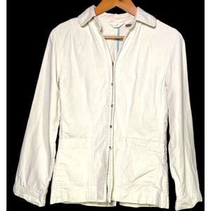 J Jill Beige‎ Button Up Shirt Jacket Blazer Women Lagenlook Coastal Size XS